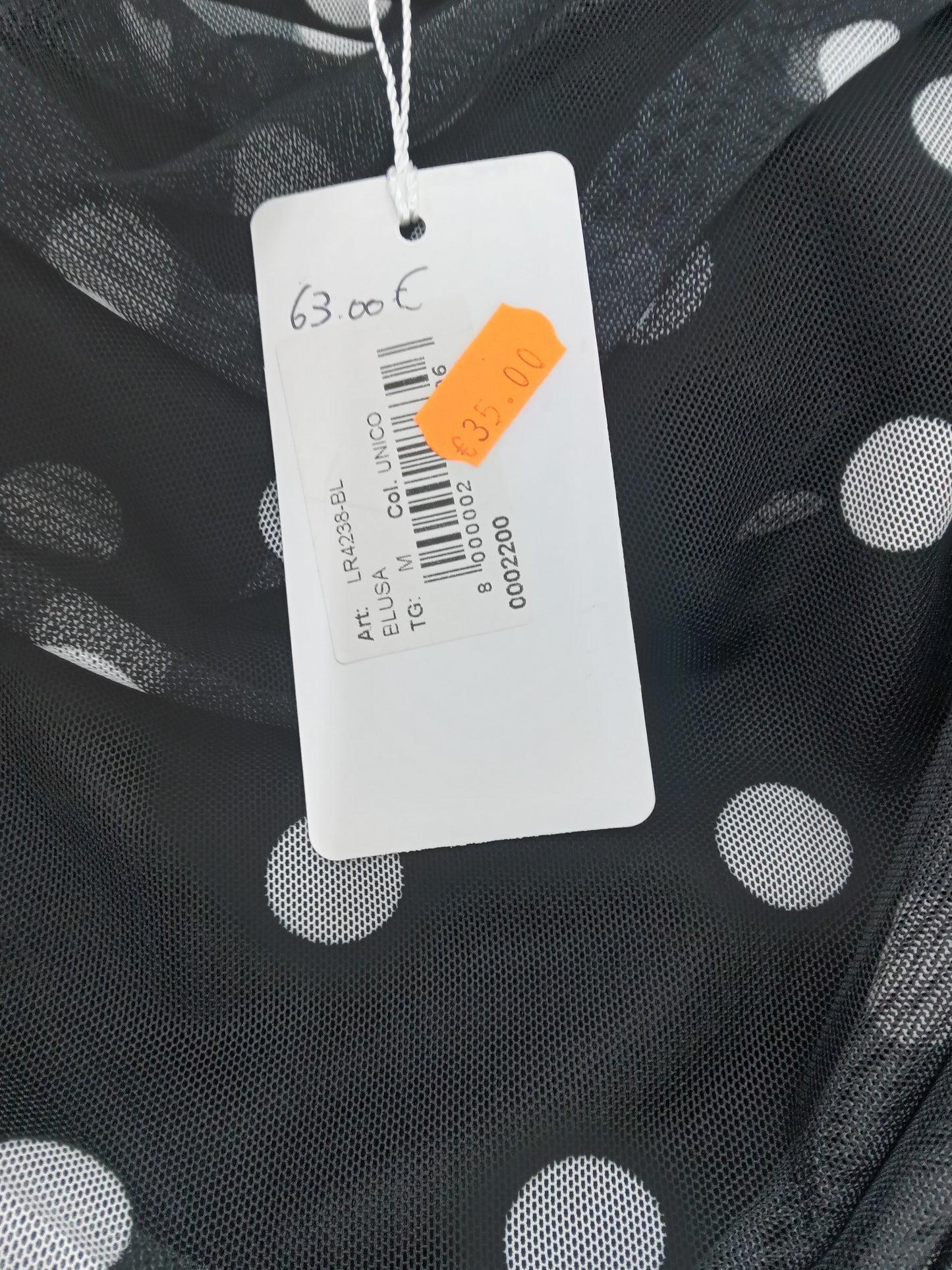 LE RÔBE blusa pois B/N