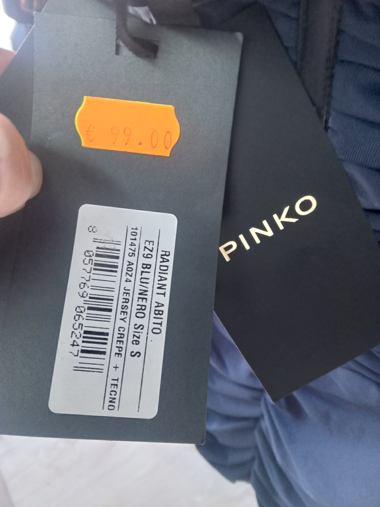 Pinko Radiant abito blu/nero