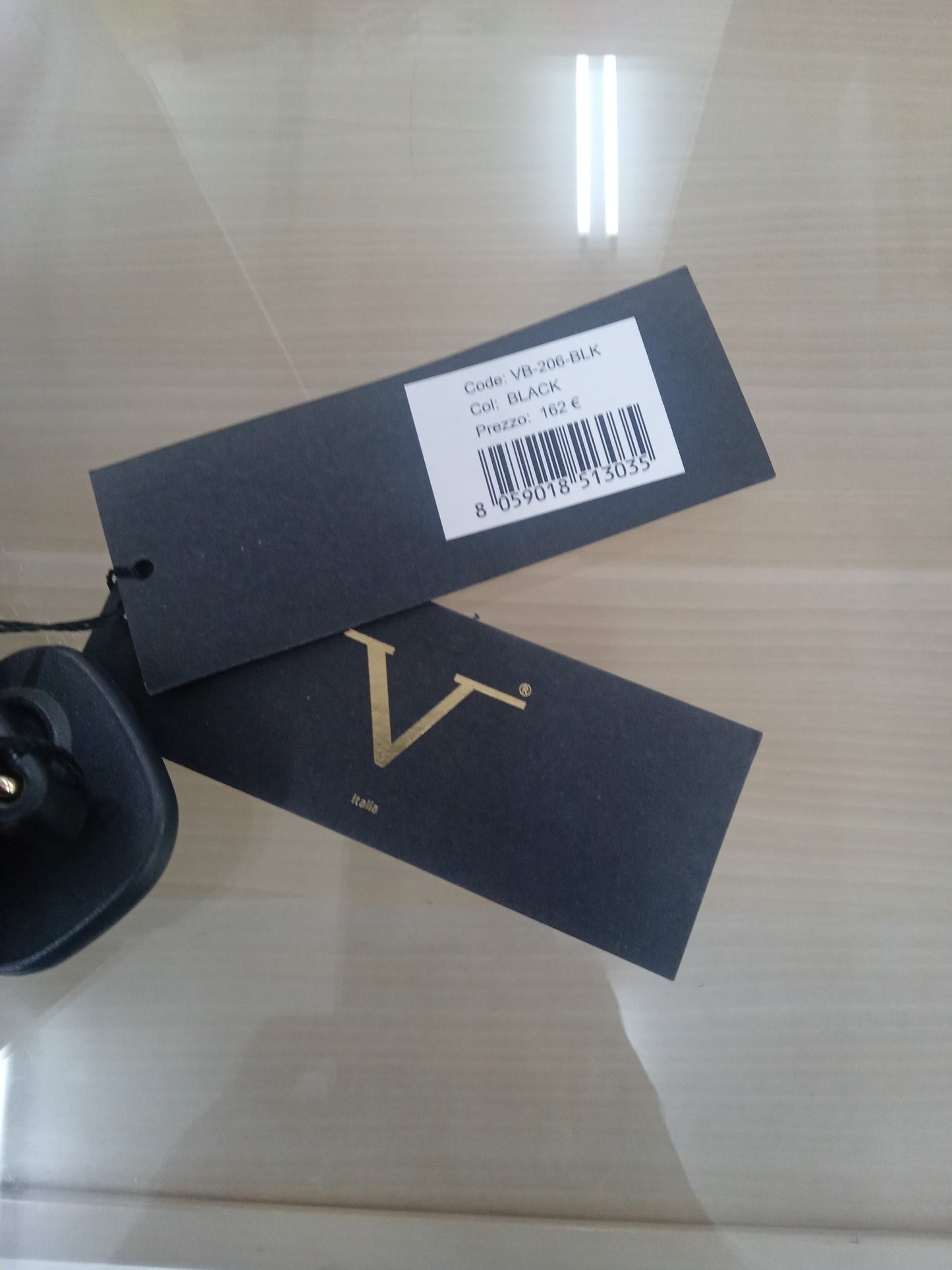 Mini bag V Italia black oro