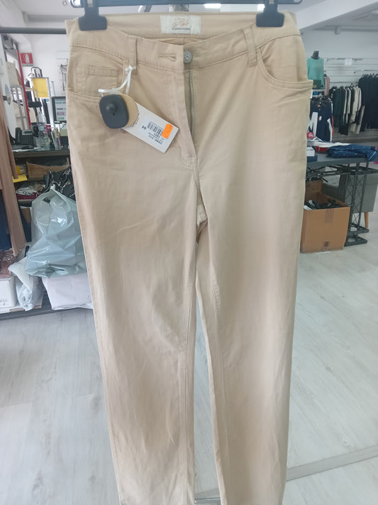 Pantalone beige cotone