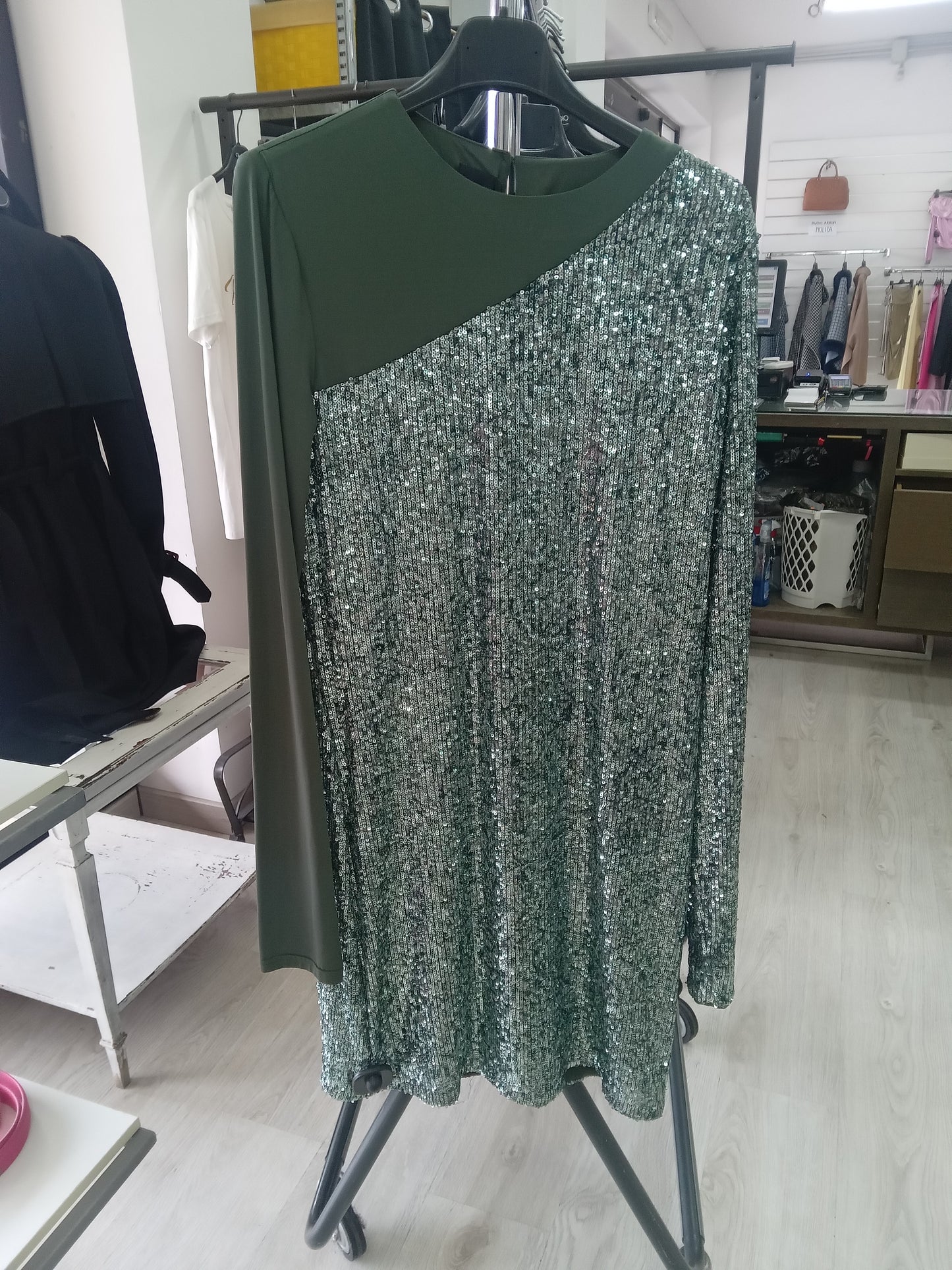 Pinko Alison abito pailettes verse