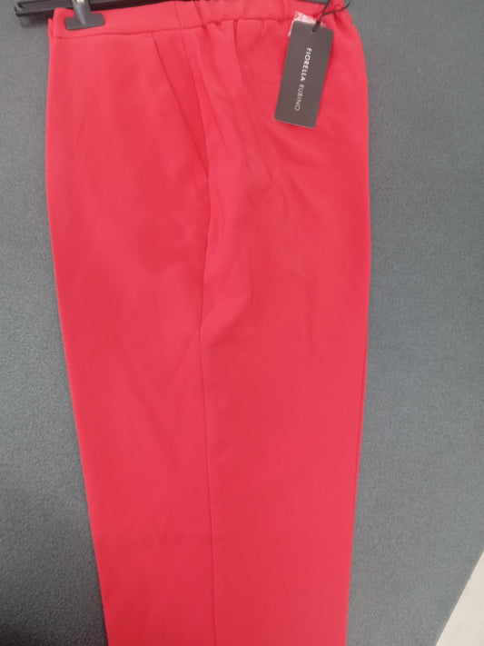 Pantalone Fiorella Rubino corallo