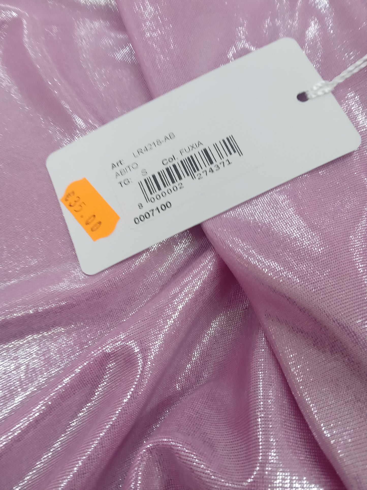 LE RÔBE abito rosa/fuxia laminato