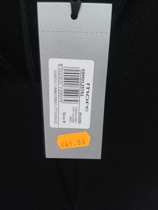 More tubino lurex nero