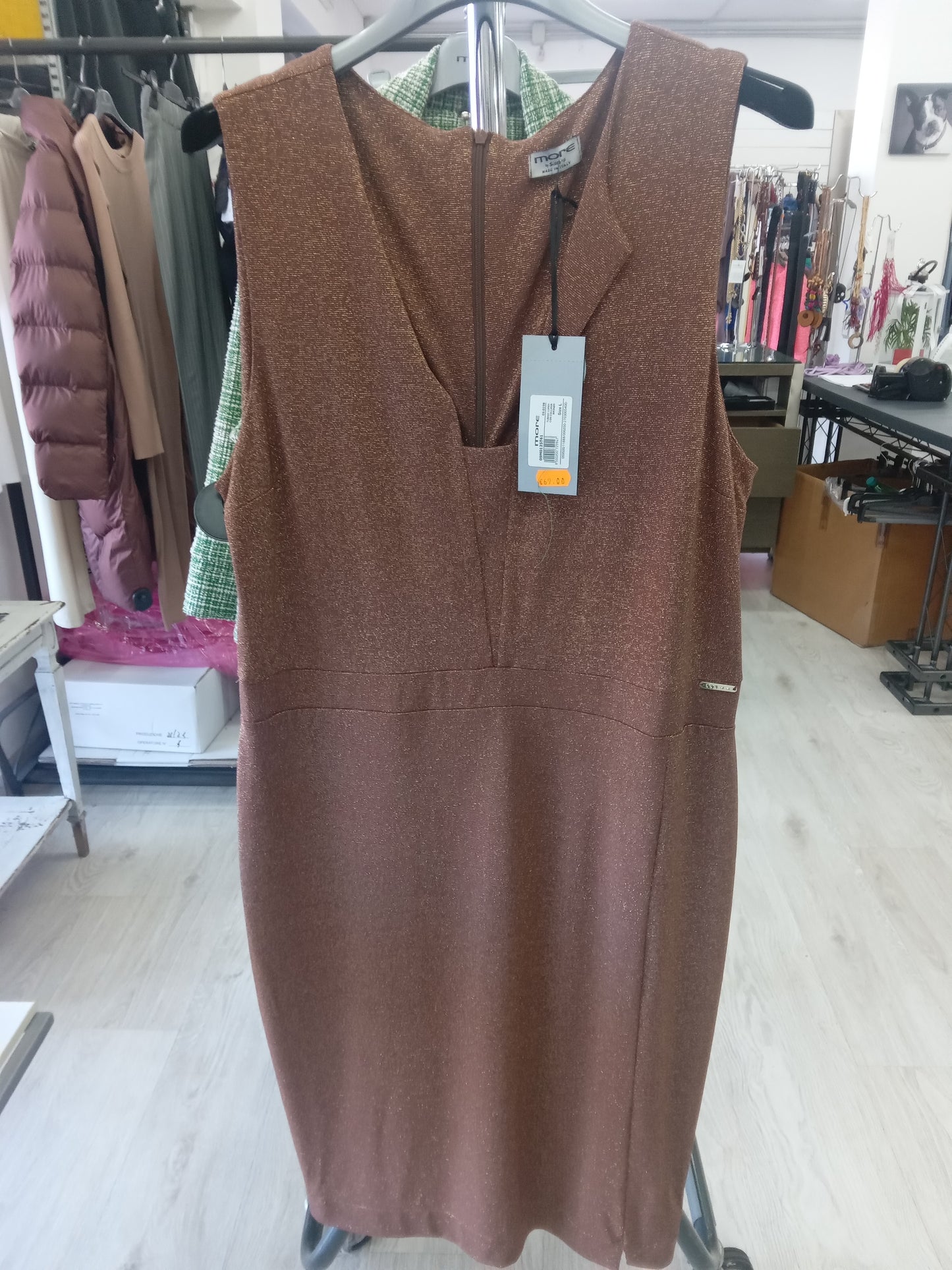 More tubino lurex bronzo
