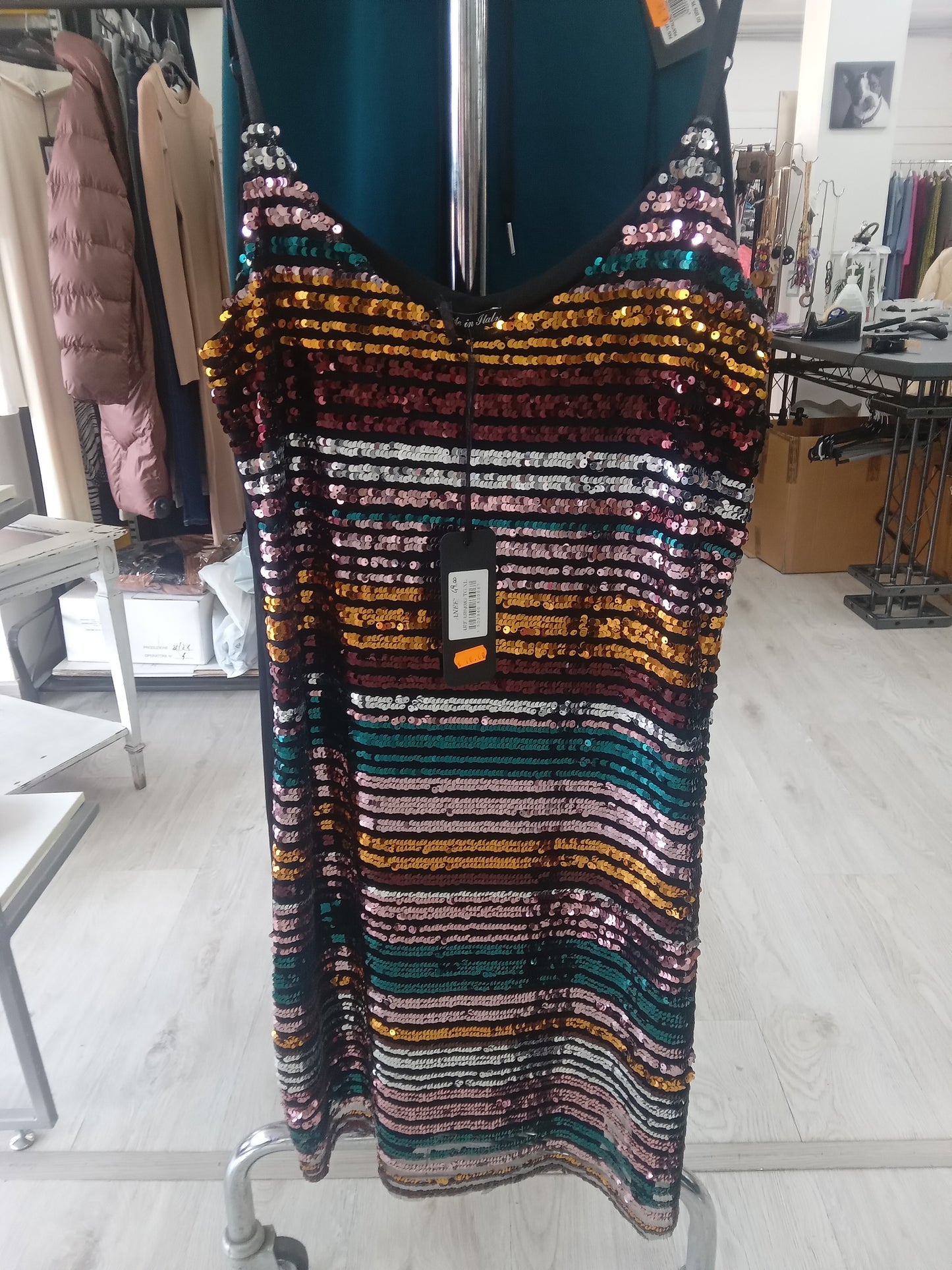 Anèe abito pailettes
