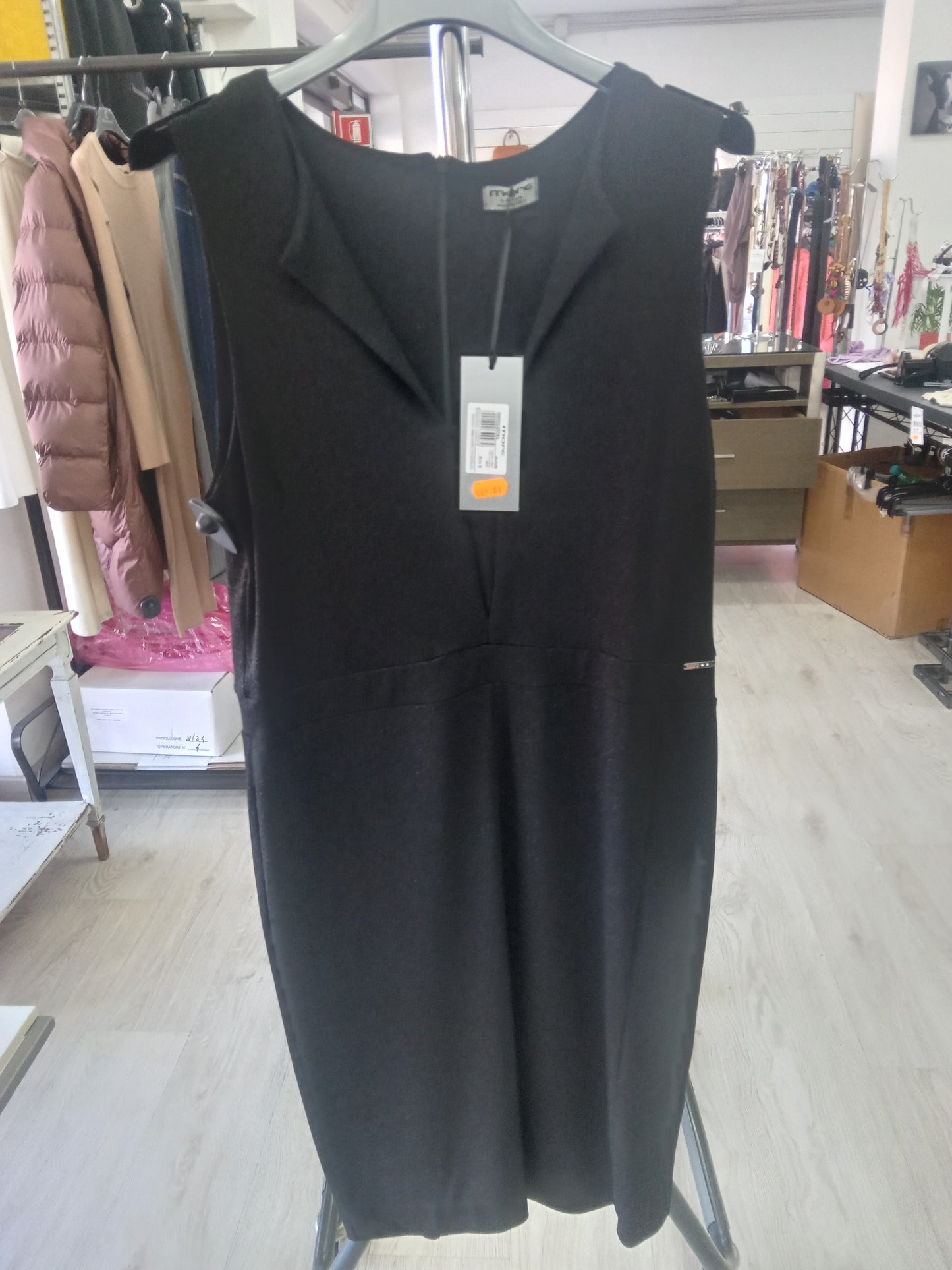 Pinko abito Aleta ecopelle black