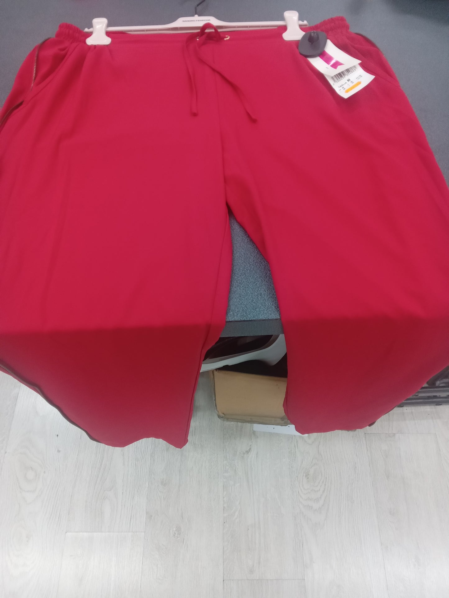 Pantalone rossi morbido lacci Fiorella Rubino