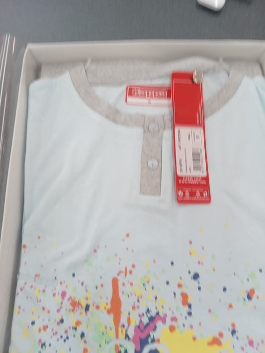 Pigiama kappa donna  m/l p/l cielo