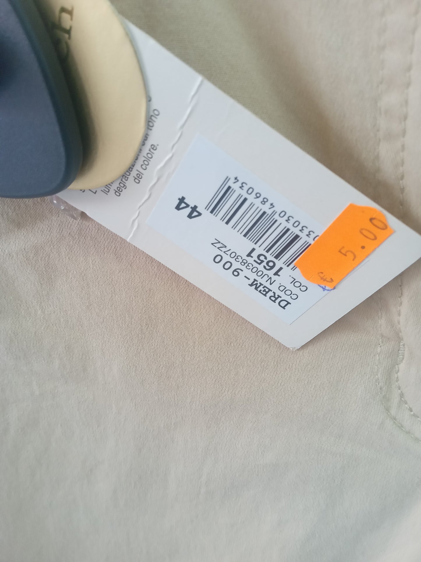 Pantalone beige cotone