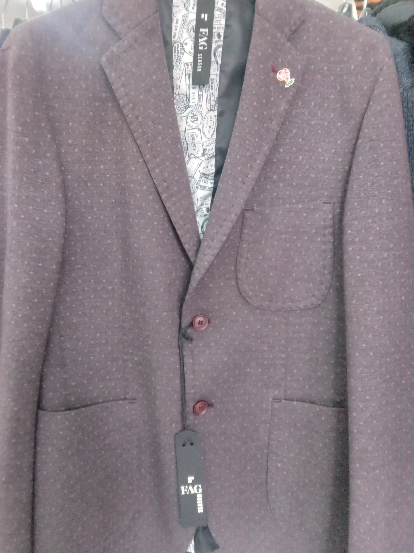 Giacca Faag uomo bordeaux