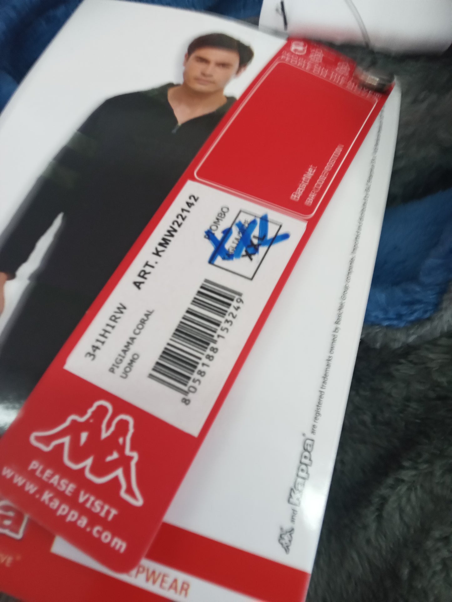 Pigiama coral uomo piombo KAPPA