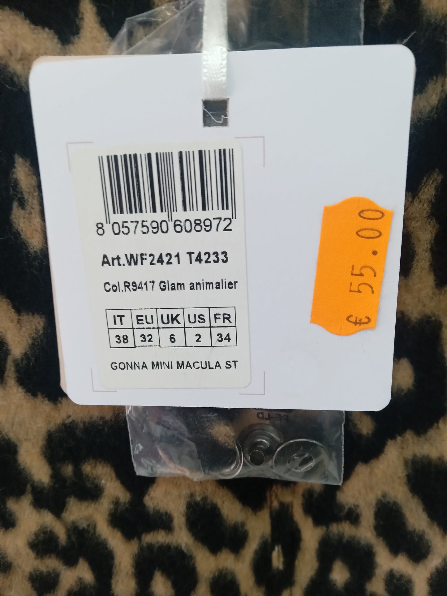 Liu jo minigonna Glam animalier