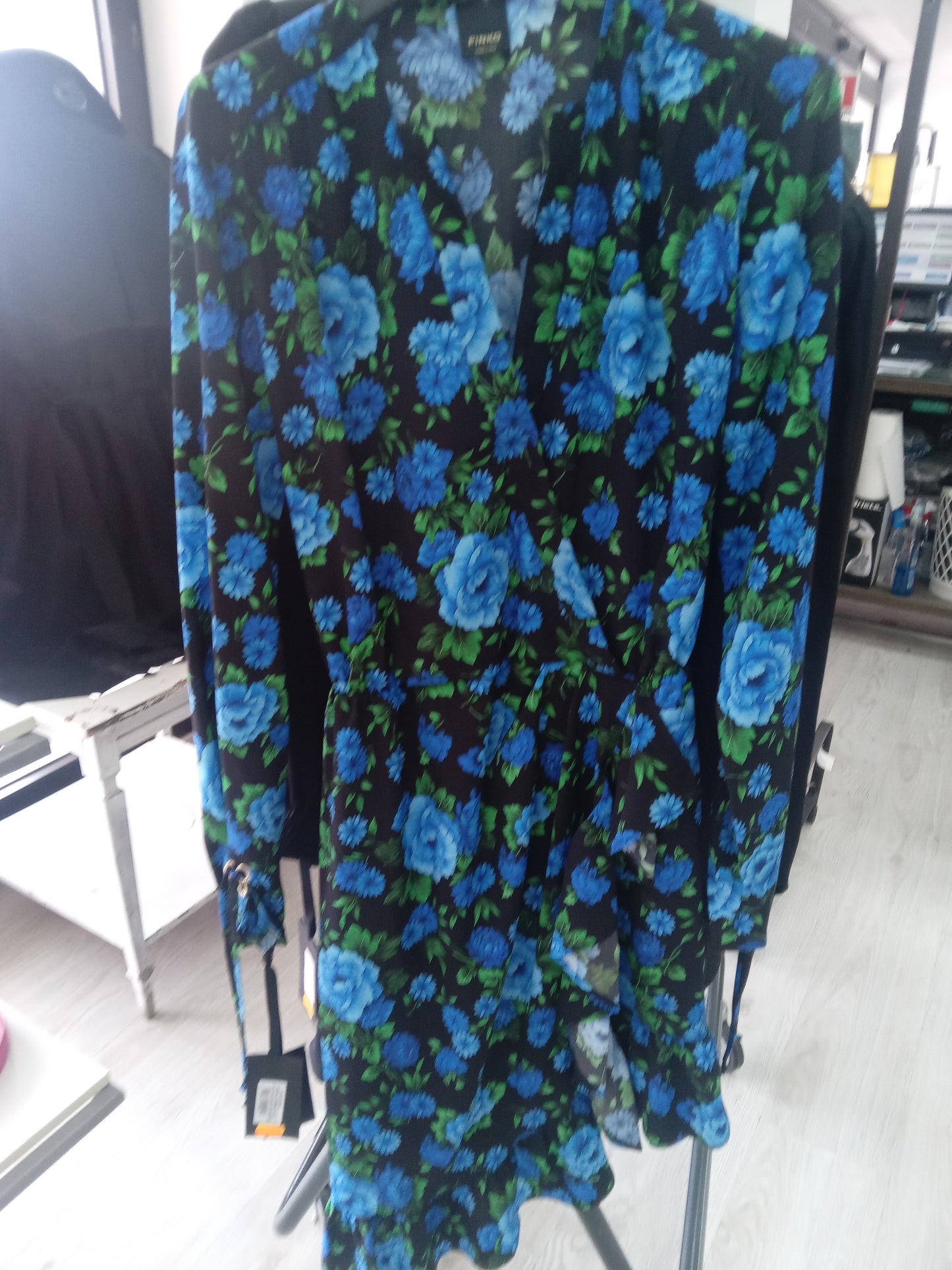 Pinko Alaccia abito crepe stampa floreale