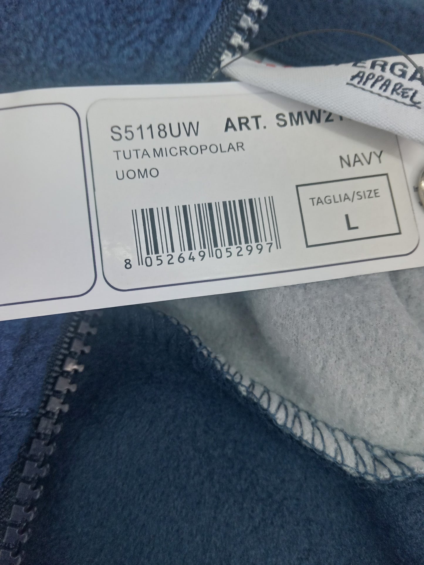 Tuta micropolar uomo Superga Navy