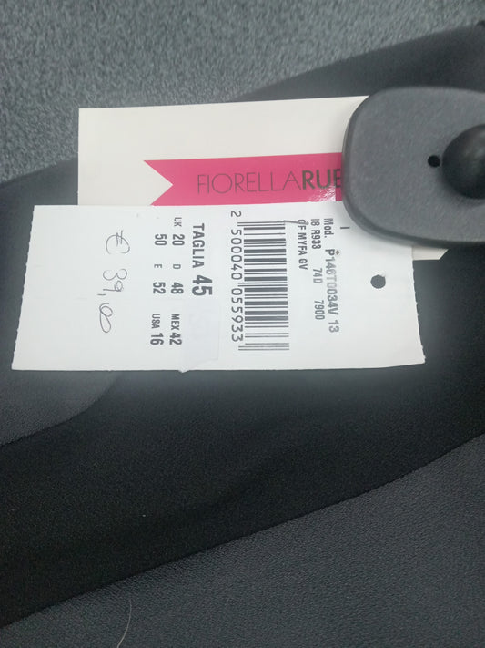Pantalone grigio banda nera Fiorella Rubino