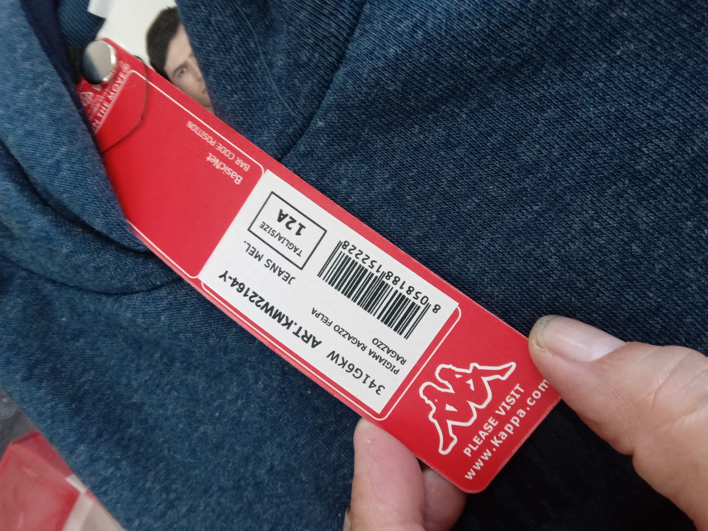 Pigiama ragazzo felpa jeans KAPPA