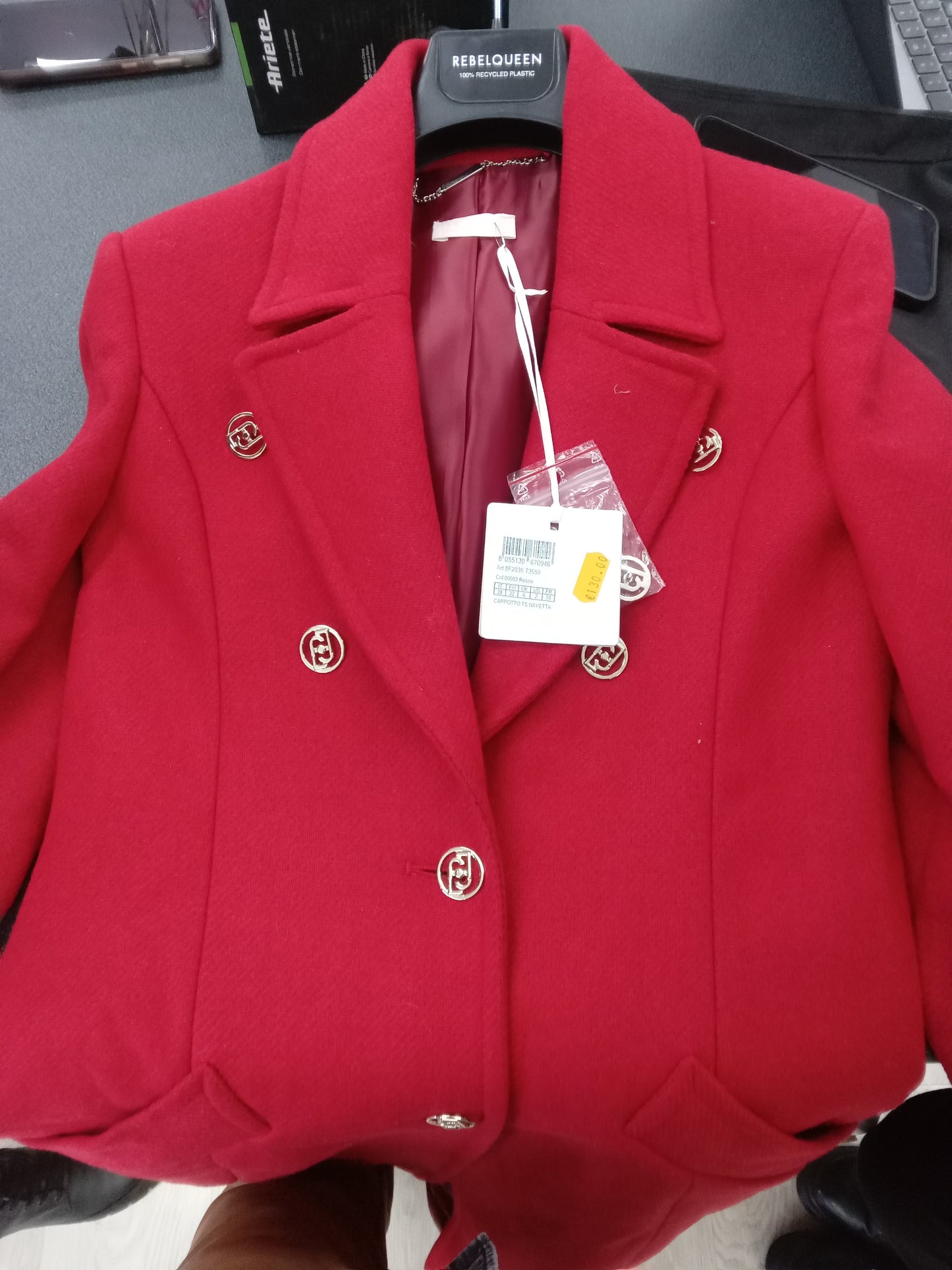 Cappotto rosso liujo