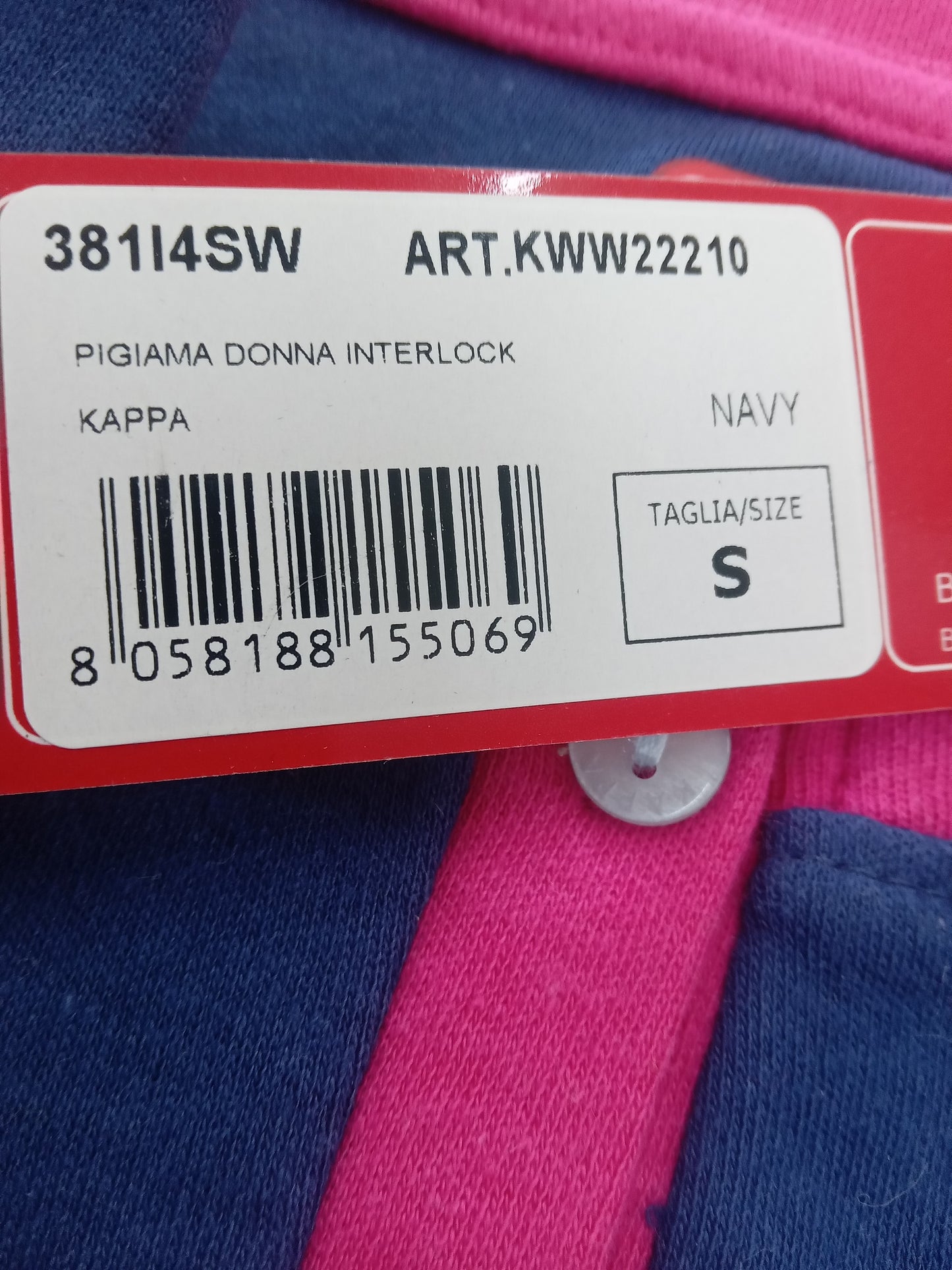 Pigiama  kappa donna interlock navY