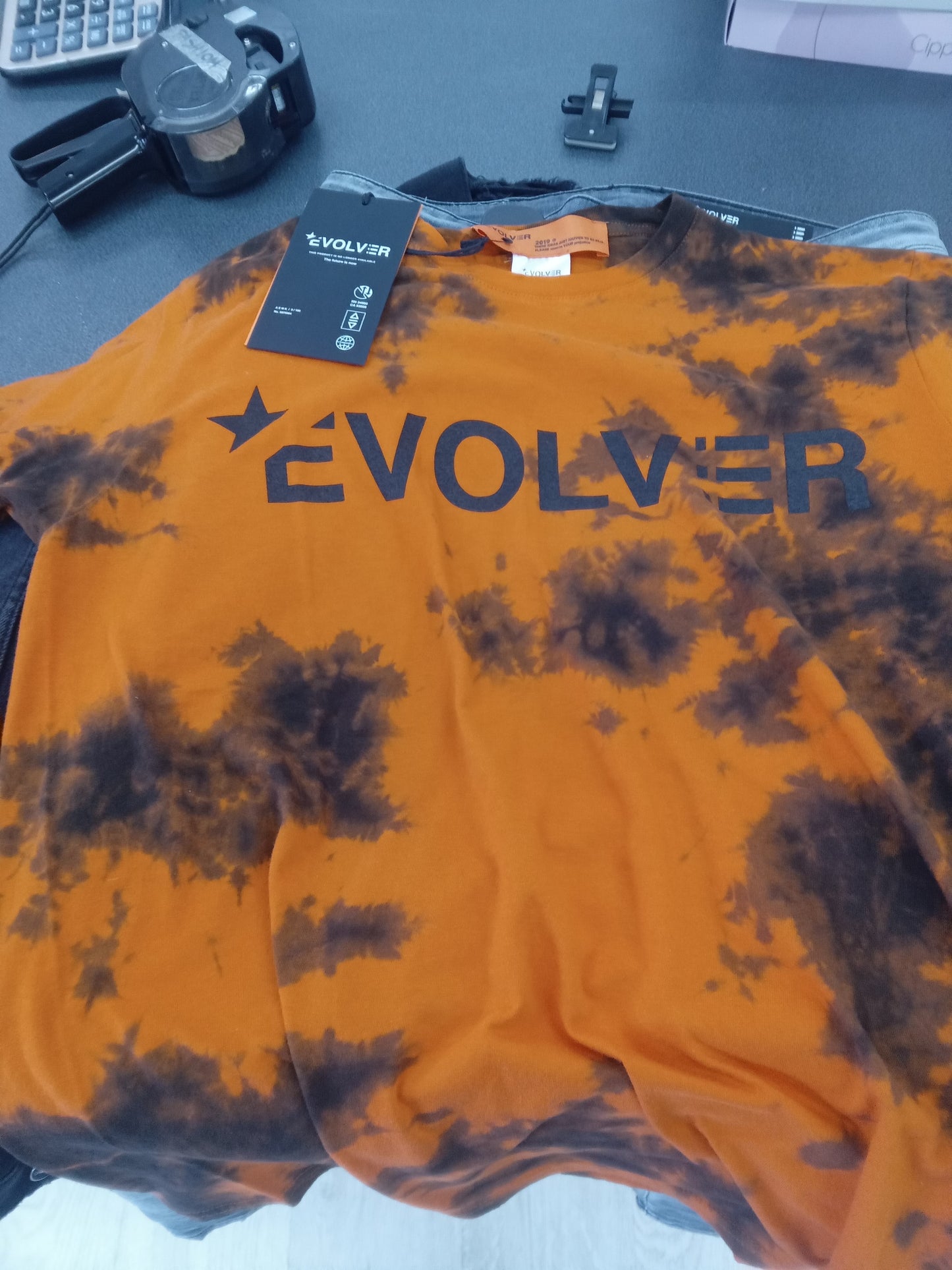 T shirt Sunset-tee orange  Evolver