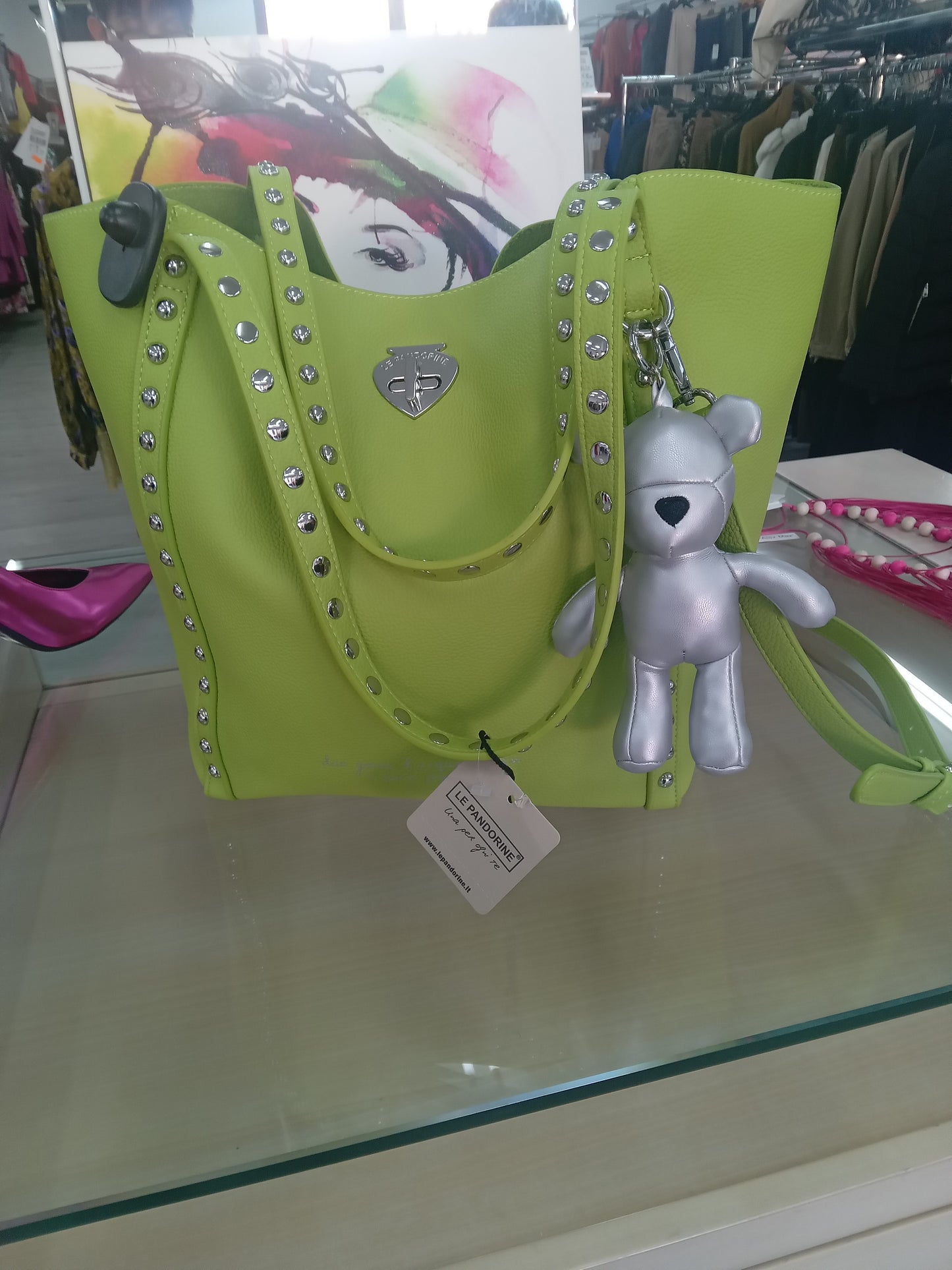 Borsa Le Pandorine verde acudi