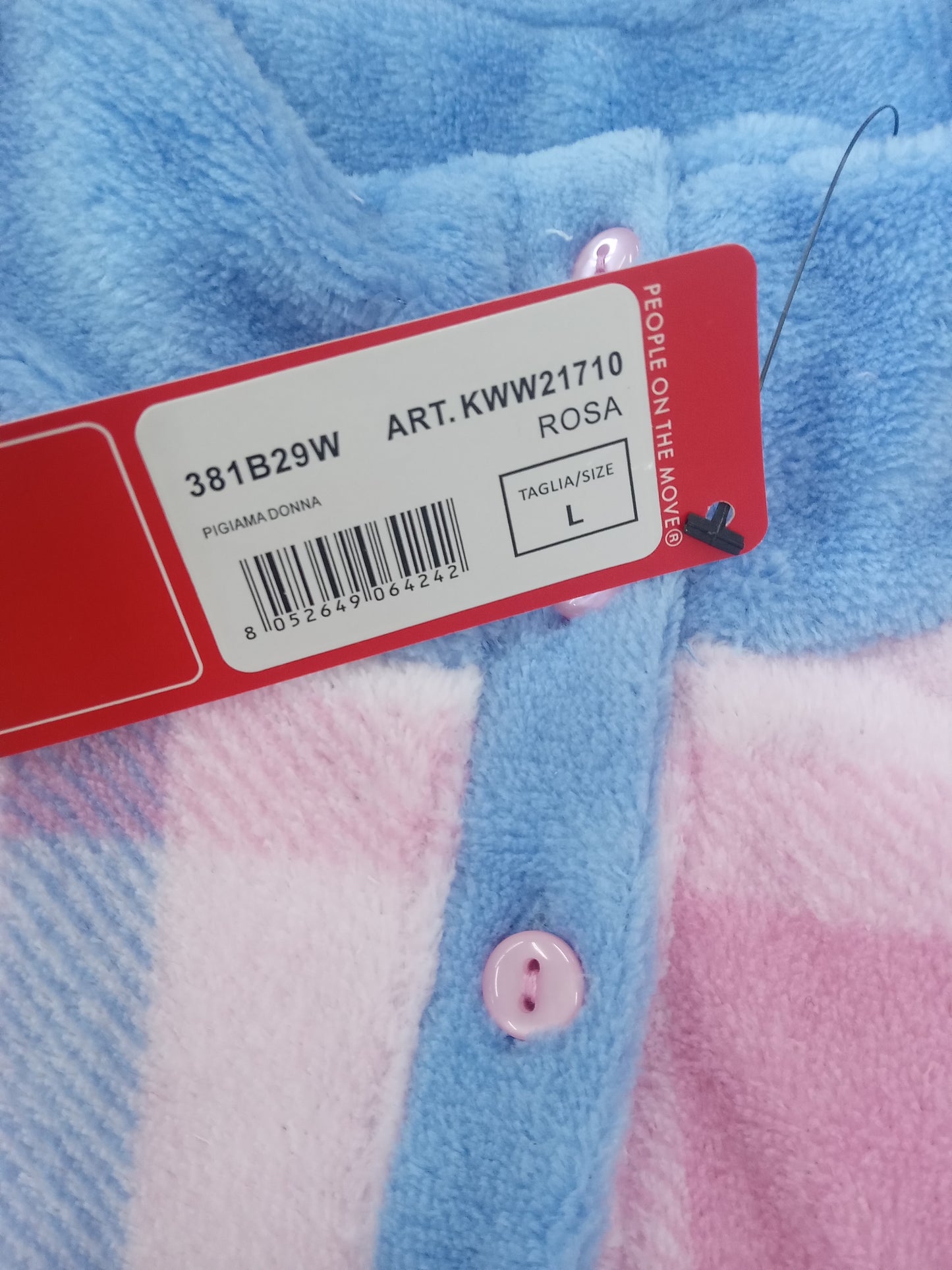 Pigiama kappa donna pile rosa