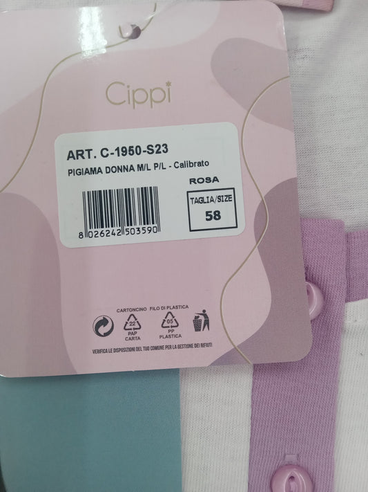Pigiama Cippi M/l P/L Donna