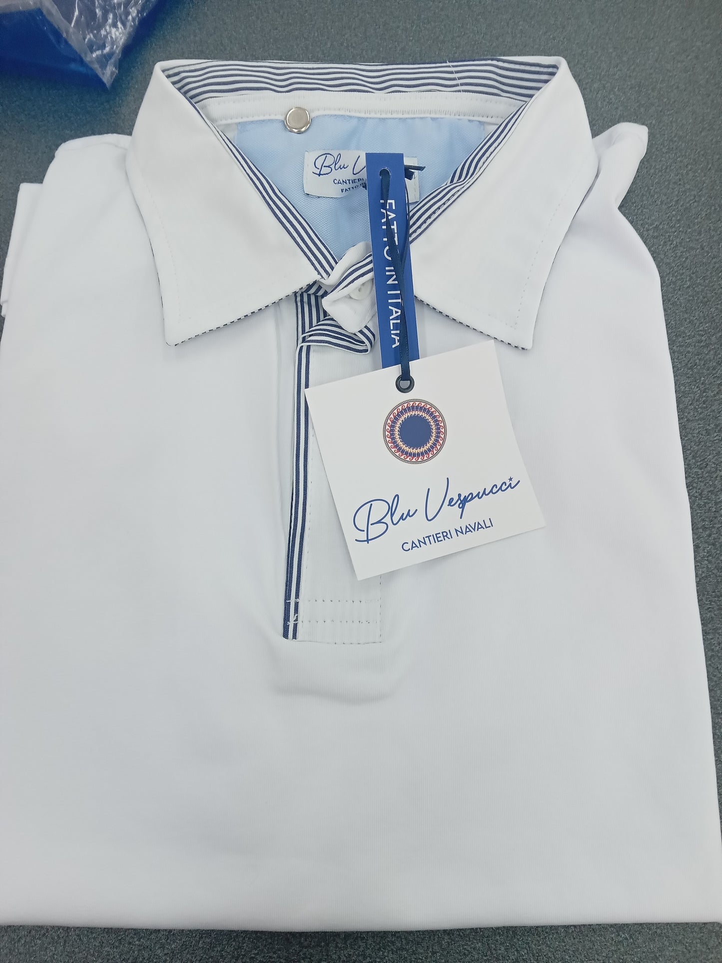 BLU VESPUCCI polo bianca made in Italy