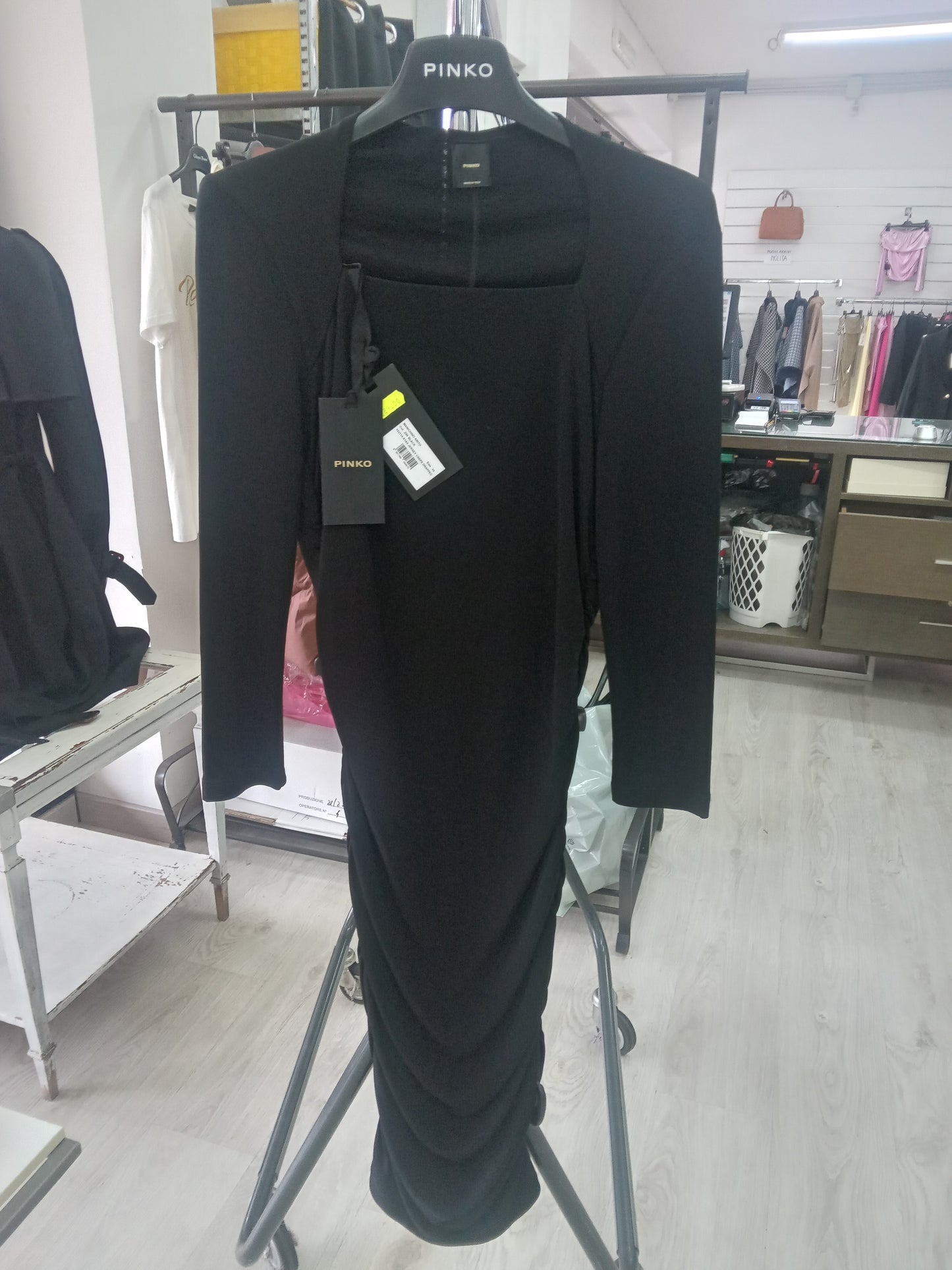 Pinko Manichino abito black