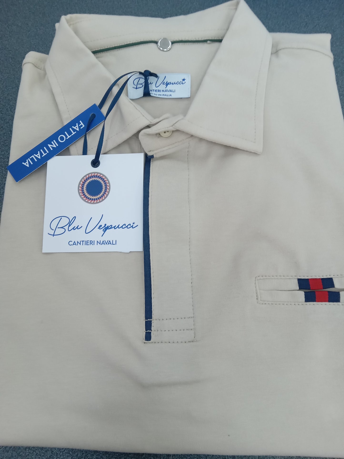 BLU VESPUCCI polo beige made in Italy