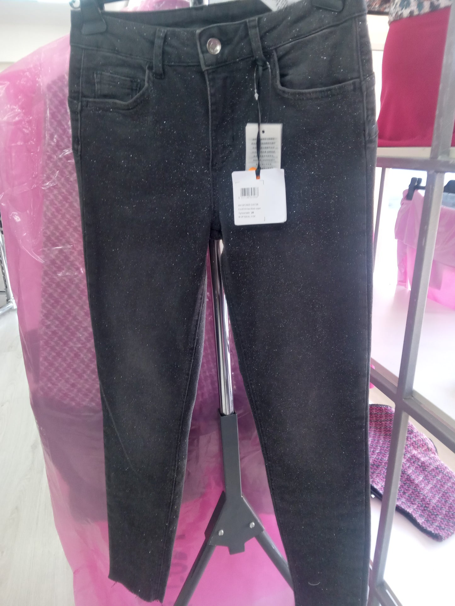 Liu jo denim brillantini nero