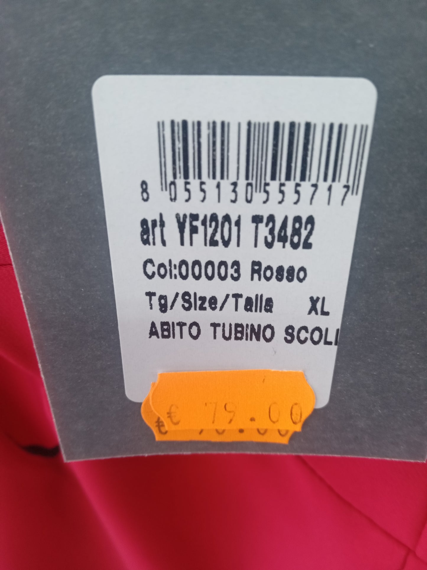 Liu jo tubino scollato rosso