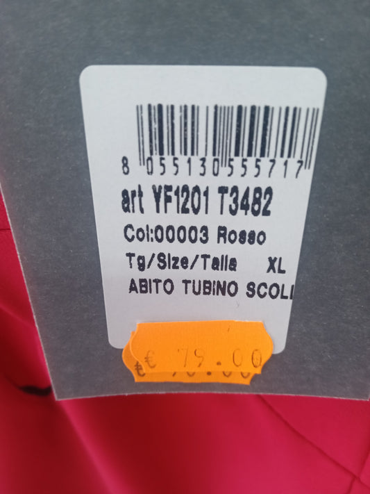 Liu jo tubino scollato rosso