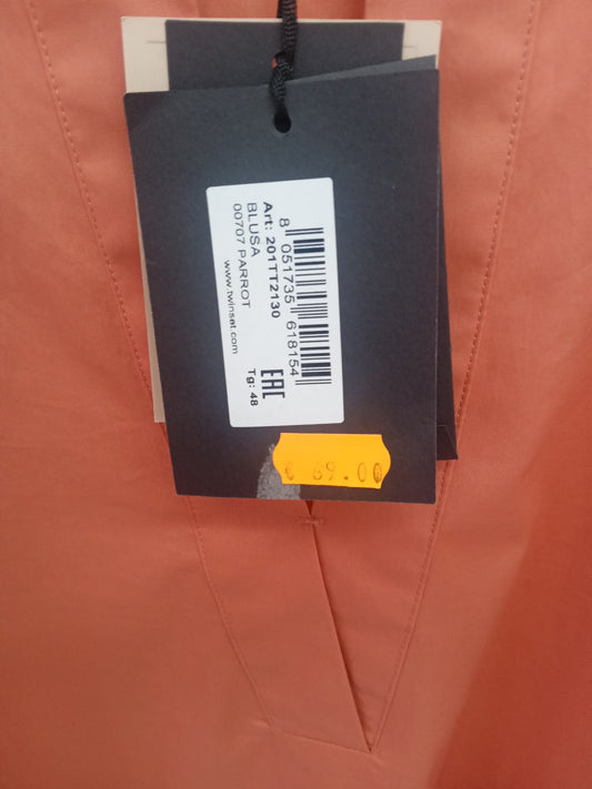 Twinset blusa pailettes e perline