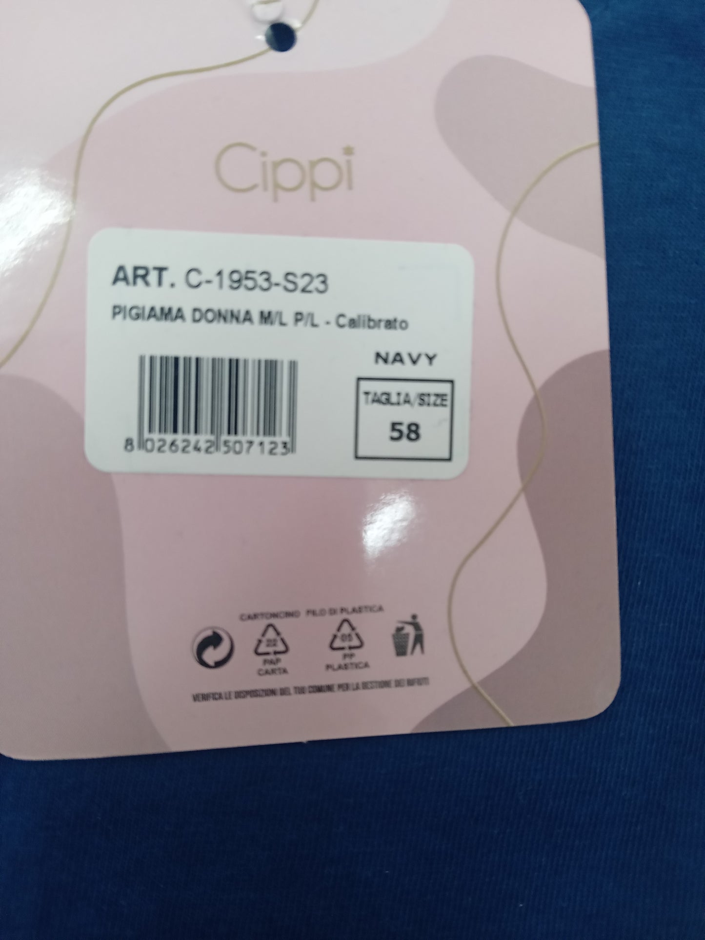 Pigiama Donna Cippi M/l P/L