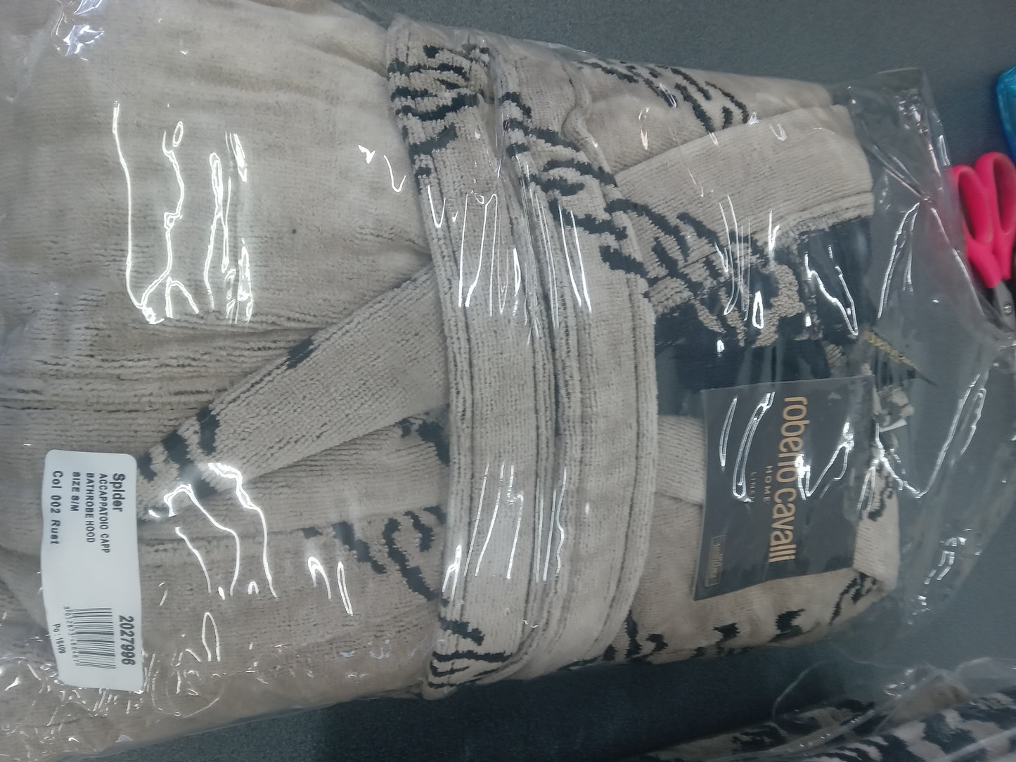 Cavalli accappatoio Spider beige
