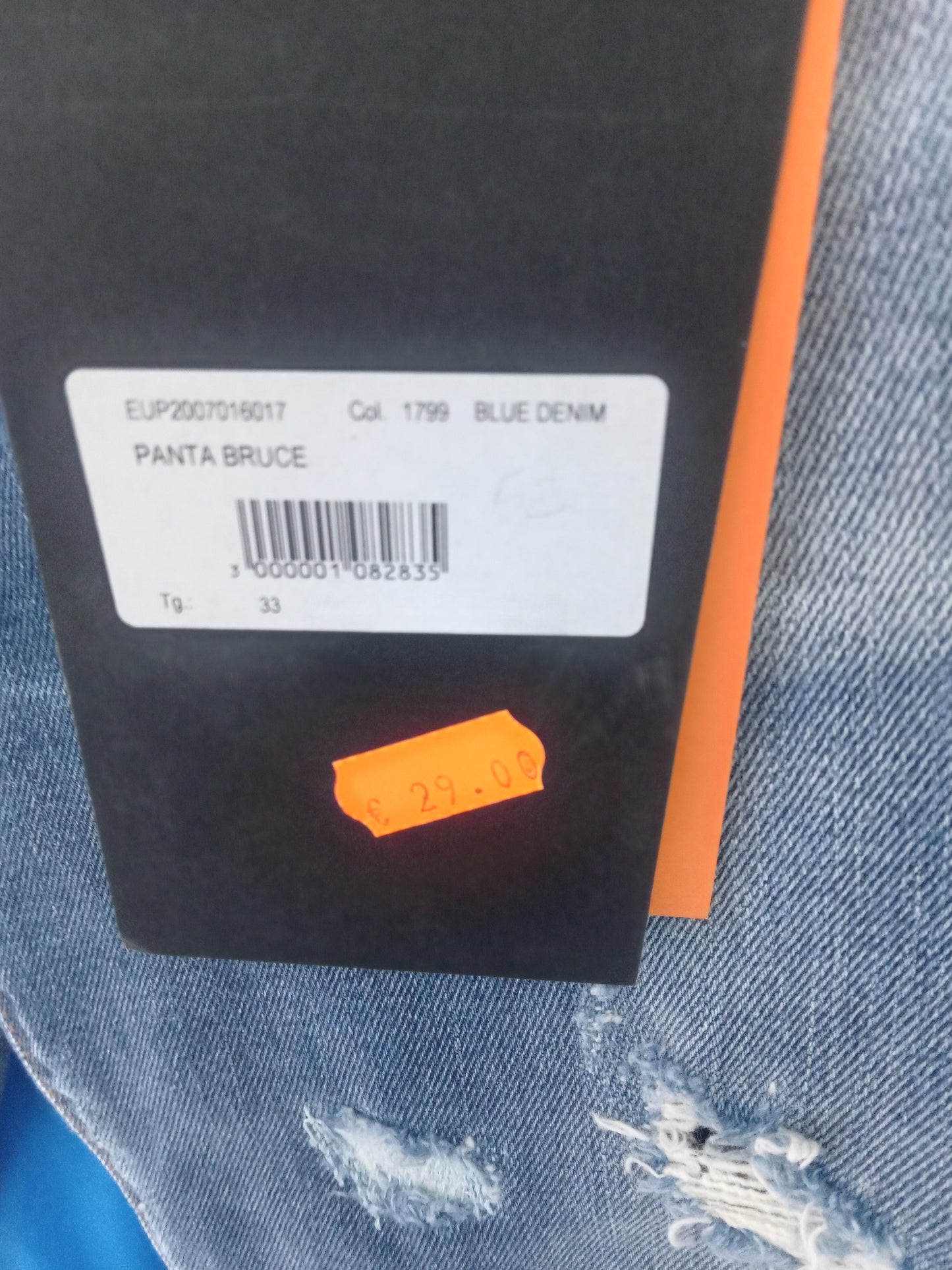 Panta Bruce blue denim Evolver