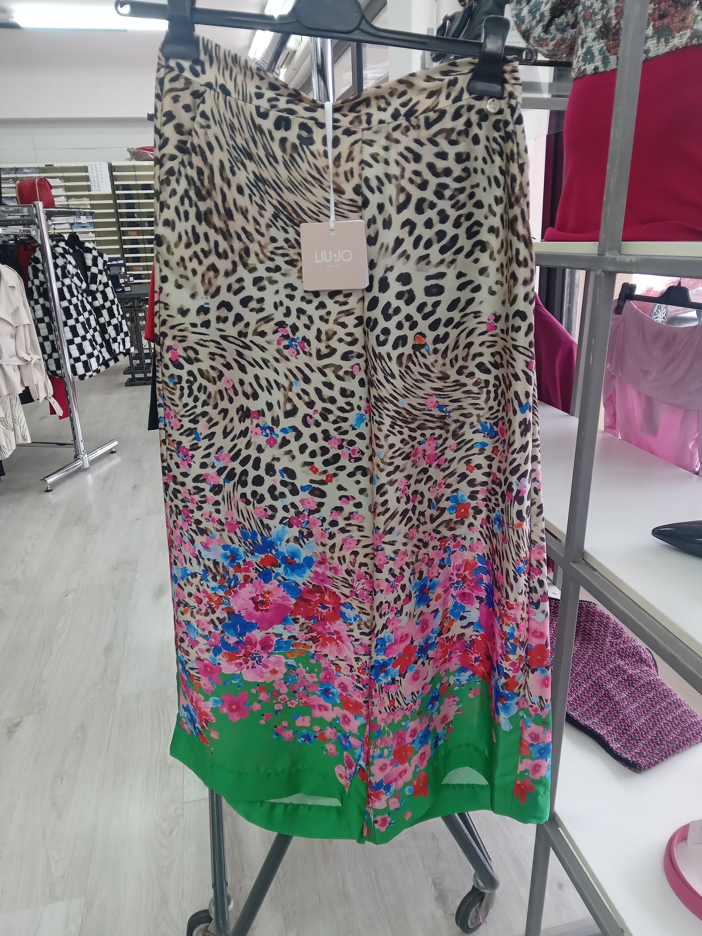 Liu jo pantalone largo maculato fiori