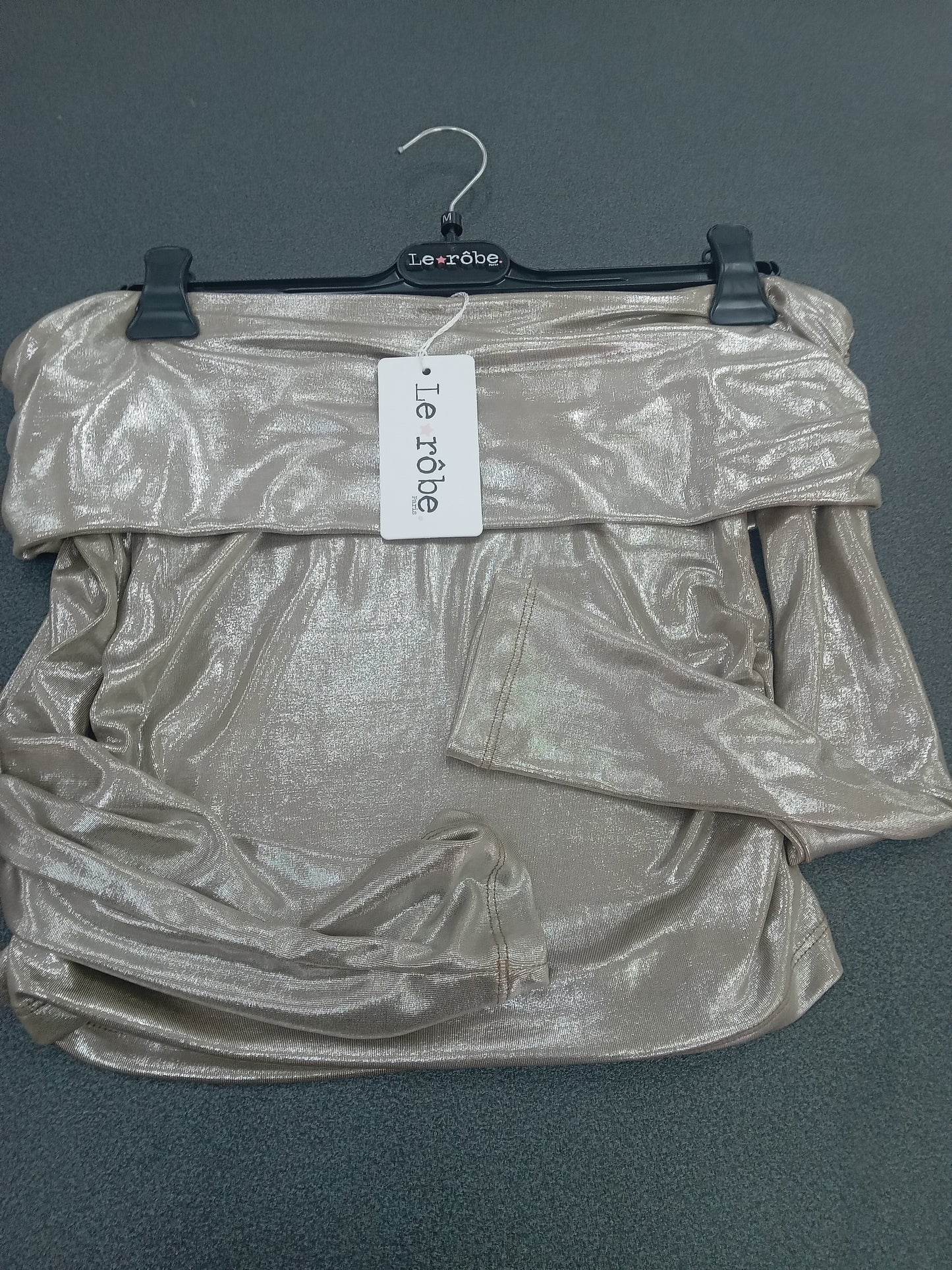 LE RÔBE blusa beige laminato