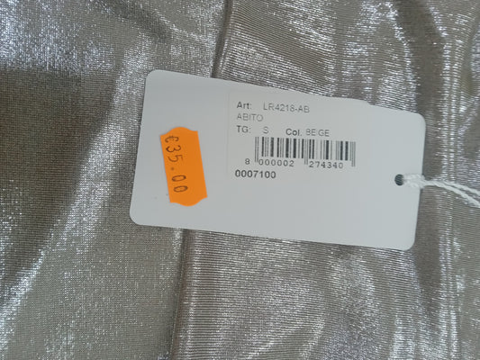 LE RÔBE abito beige laminato