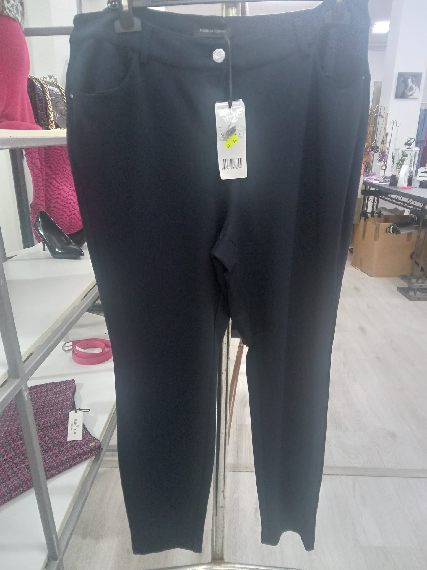 Pantalone blu Fiorella Rubino