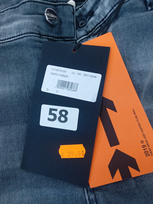 Panta Turner grey denim EVOLVER