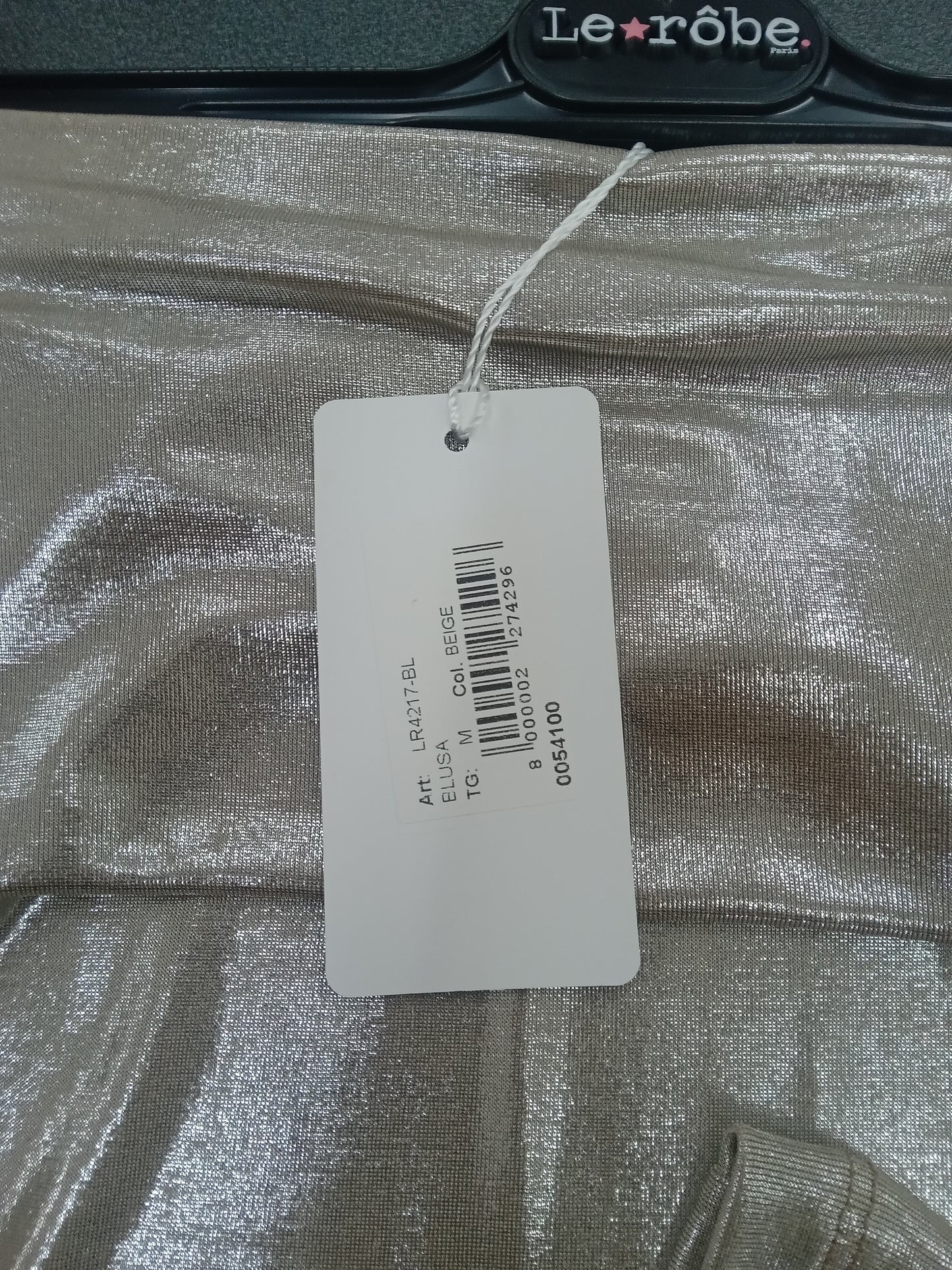 LE RÔBE blusa beige laminato