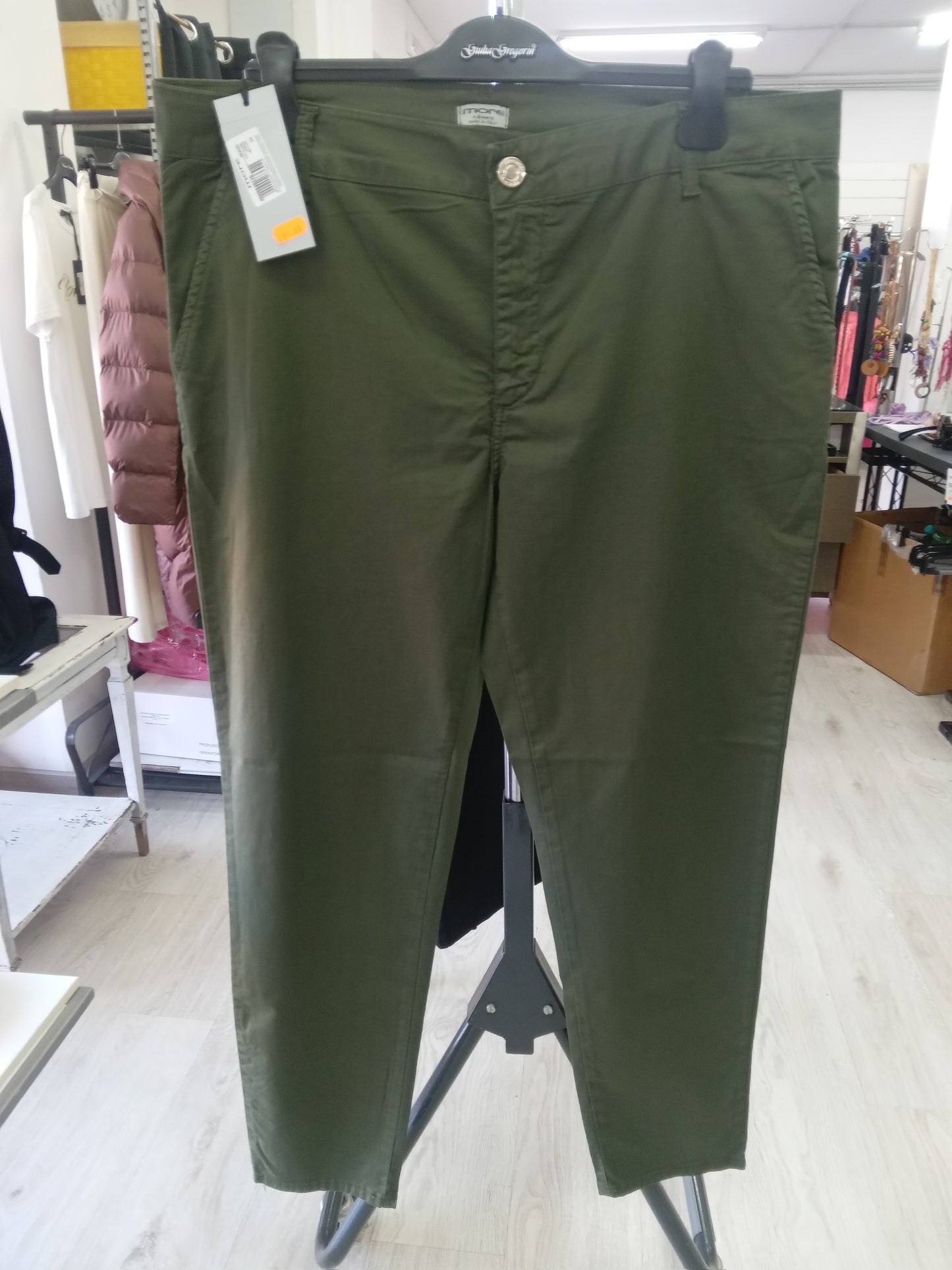 More pantalone chino verde militare