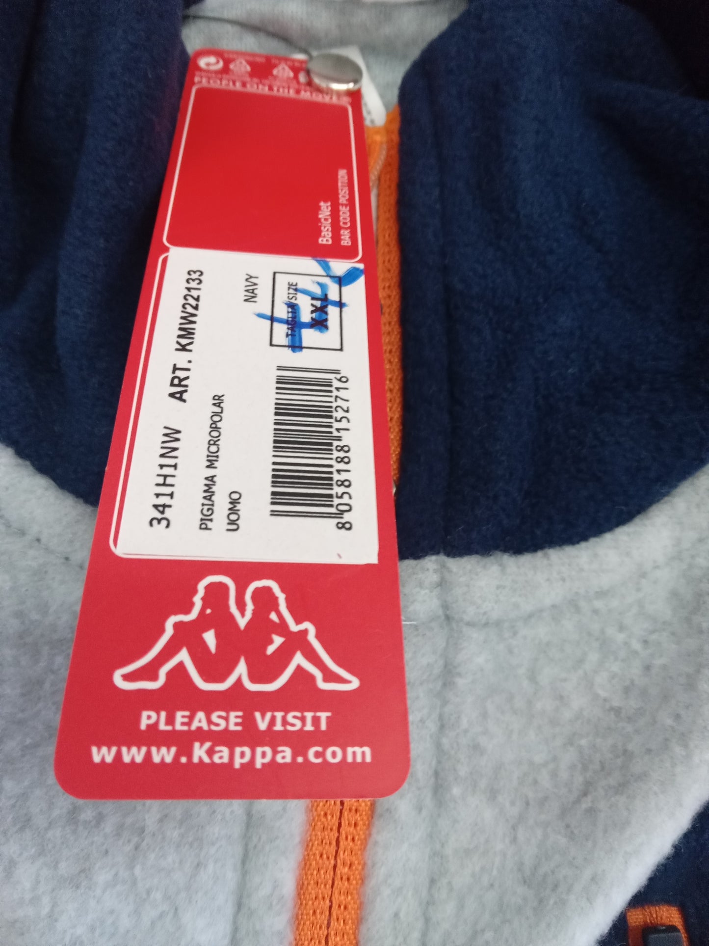 Pigiama micropolar uomo navy KAPPA