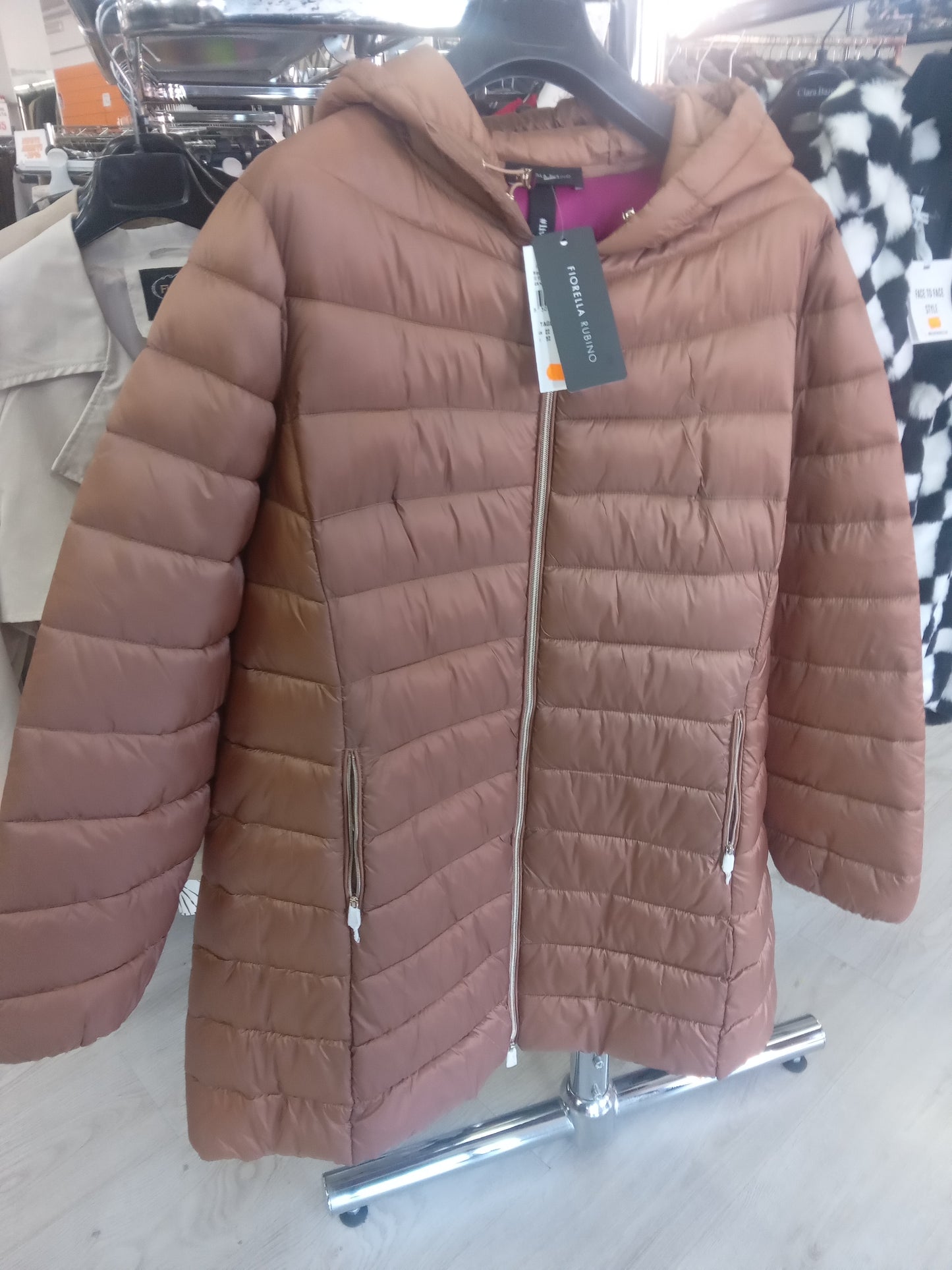 Giubbotto lungo F.Rubino bronzo