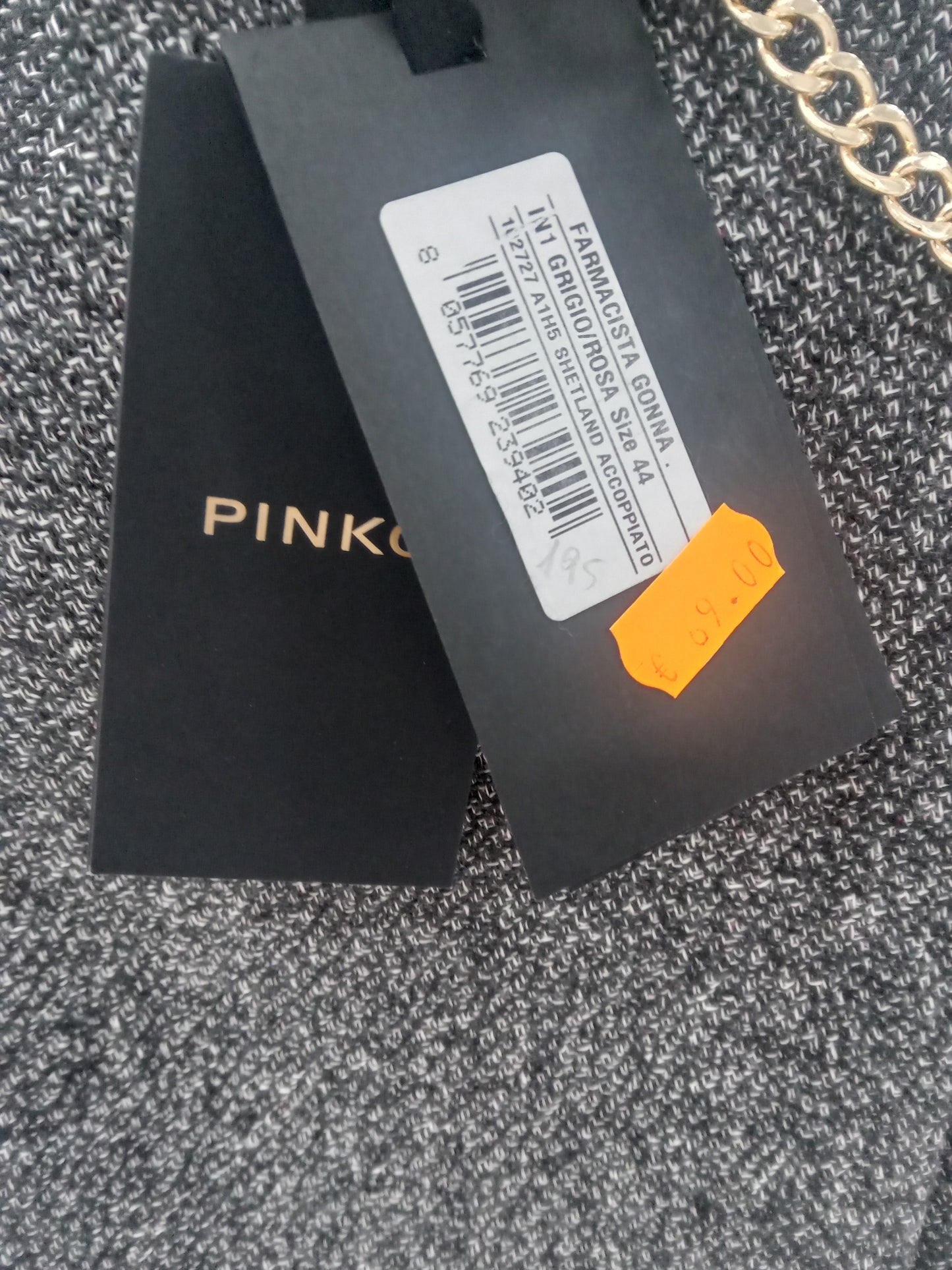 Pinko Farmacista gonna grigio rosa