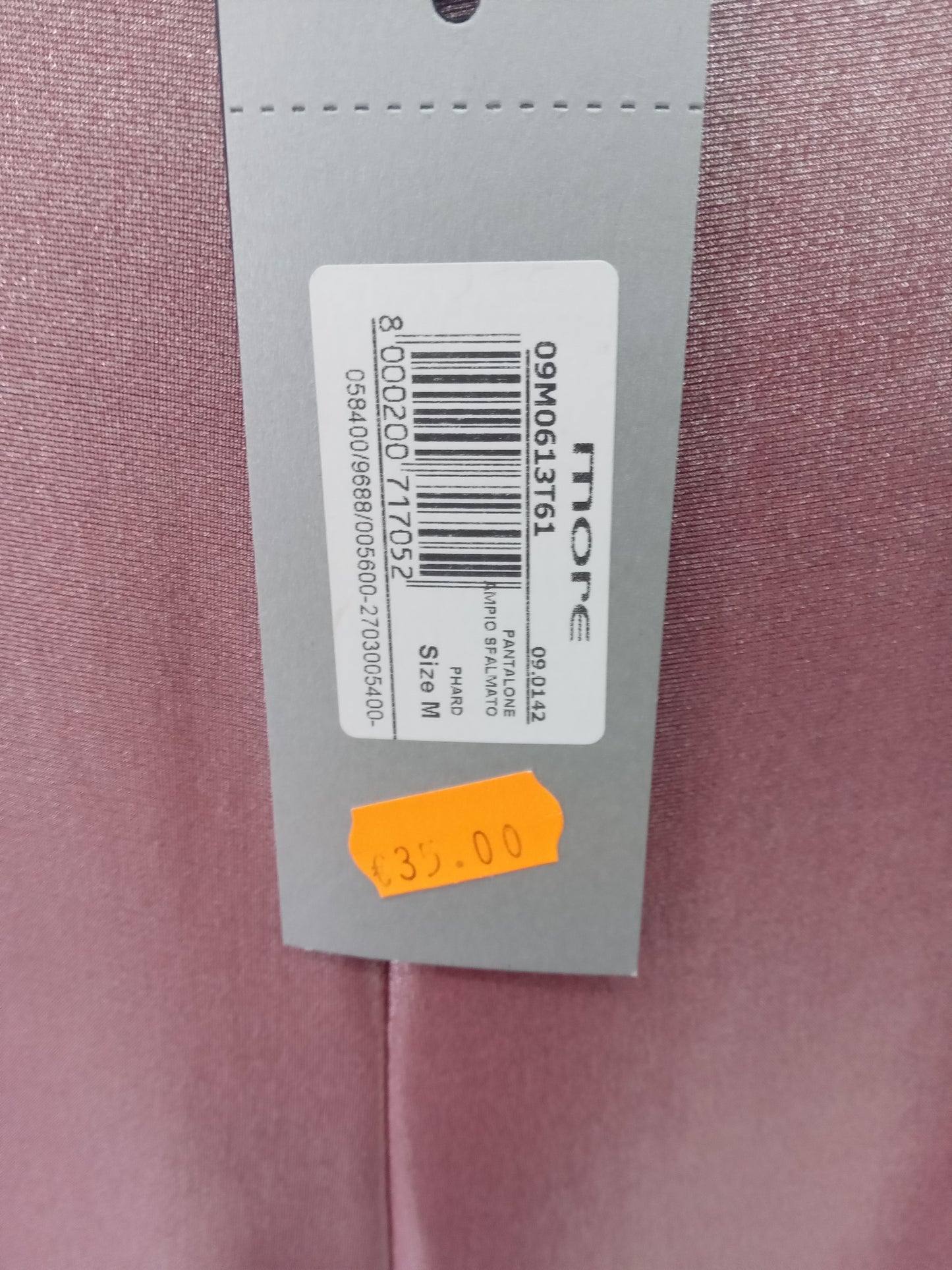 More pantalone ampio spalmato