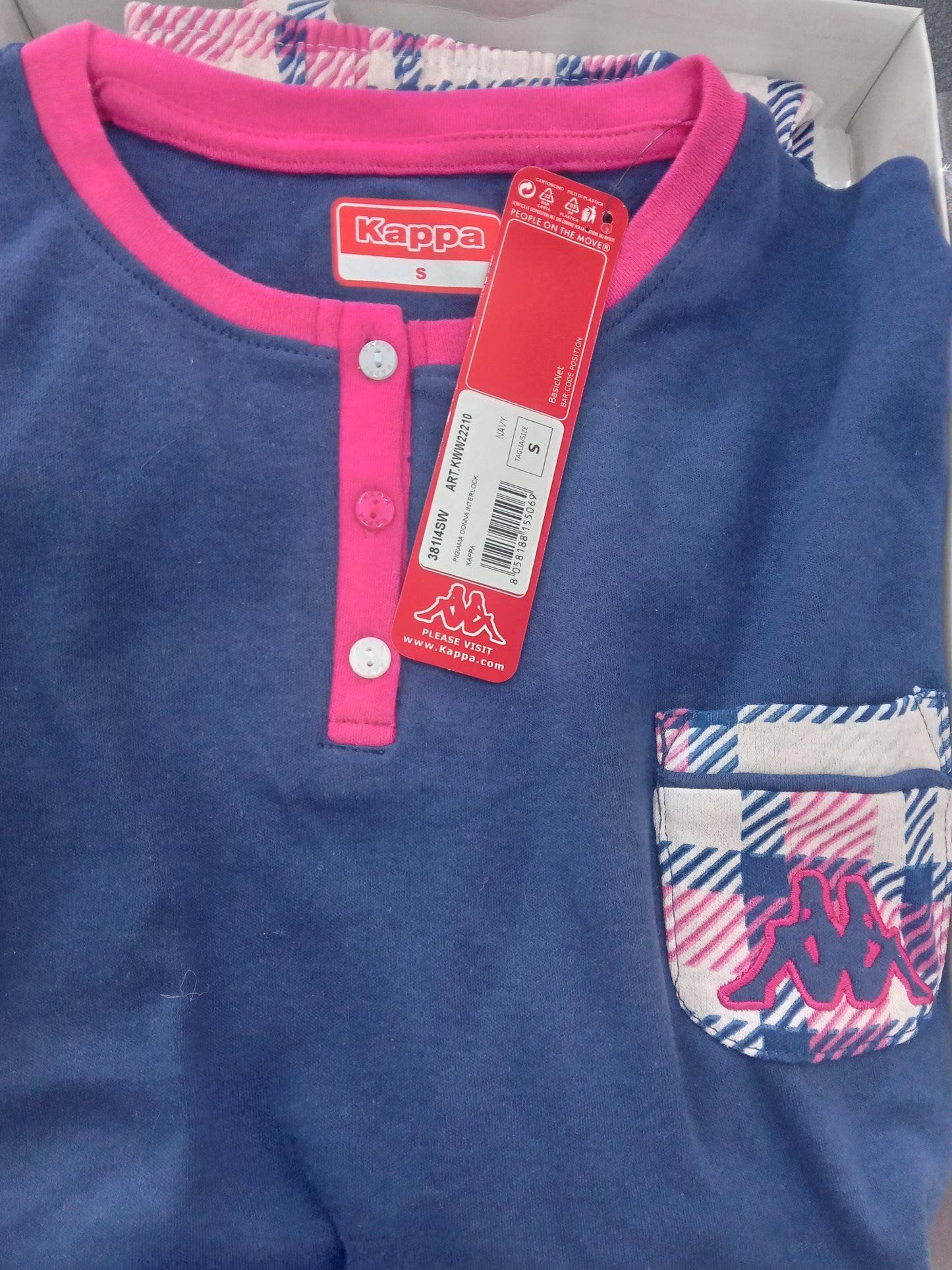Pigiama  kappa donna interlock navY