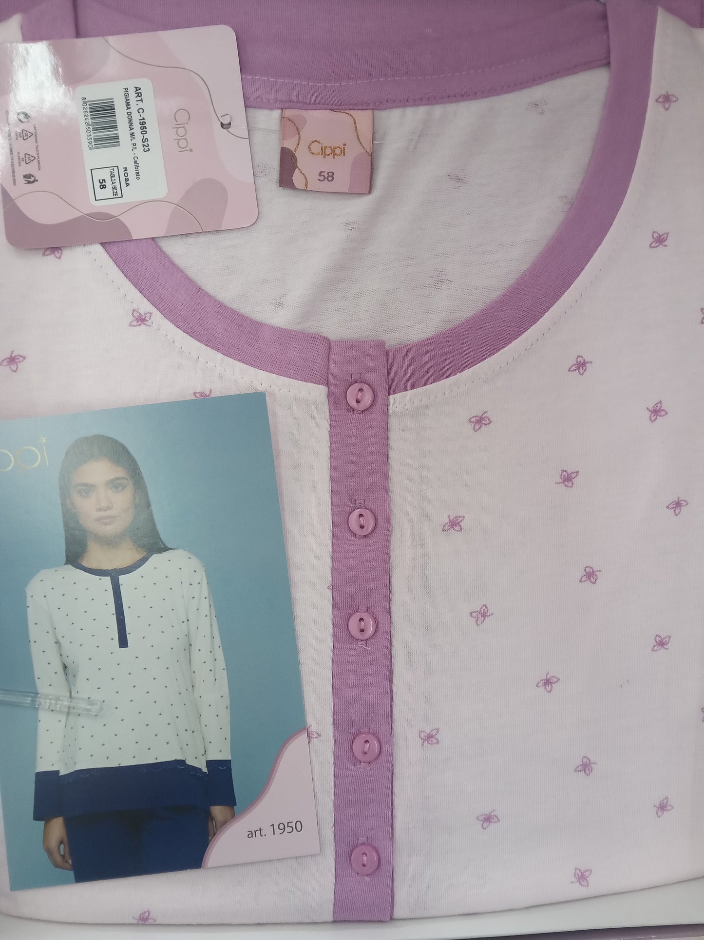 Pigiama Cippi M/l P/L Donna